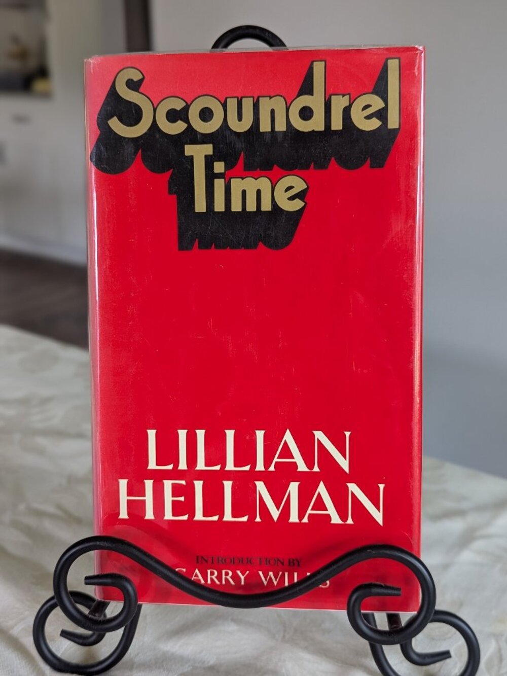 VTG Scoundrel Time by Lillian Hellman 1st Edition 1976 + NYT Review Mint